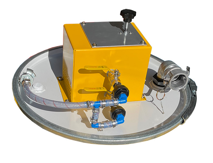 Industrial vacuum - reverse drum lid vacuum