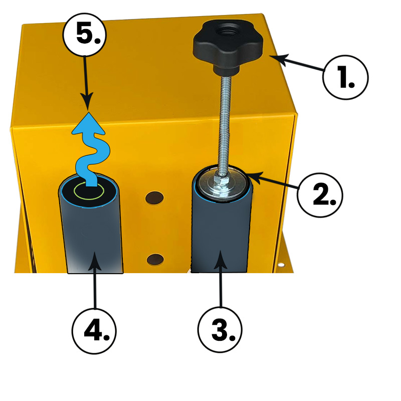 Umkehrbarer Griff zum Abpumpen des Vakuumsystems